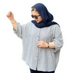 📌 مدل: شومیز ✏️ کد: 043/1122 ✂️ جنس: لینن 📏 سایزبندی: free size (40 تا 48) سایز بزرگ