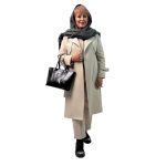 📌 مدل: بارانی ژیله دار یقه انگلیسی 🧶 جنس: پرادا 📏 سایزبندی: 38-52 سایز بزرگ