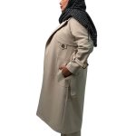 📌 مدل: بارانی ژیله دار یقه انگلیسی 🧶 جنس: پرادا 📏 سایزبندی: 38-52 سایز بزرگ