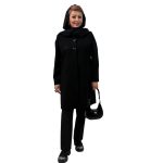 📌 مدل: مانتو ستاره 🧶 جنس: کرپ 📏 سایزبندی: 38 تا 54 🎨 رنگ‌بندی: مشکی سایز بزرگ