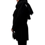 📌 مدل: کت مجلسی یقه آمریکایی قد 85 🧶 جنس: کرپ 📏 سایزبندی: 40 تا 50 🎨 رنگ‌بندی: مشکی 