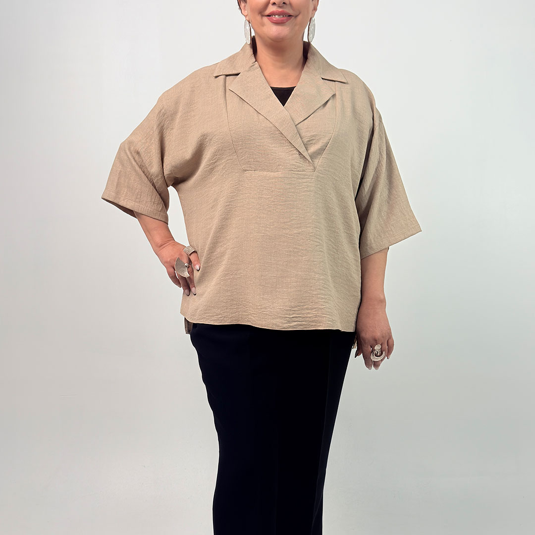 اصلی شومیز زنانه ( سایز 40-58 ) کد 1255 - Image 1